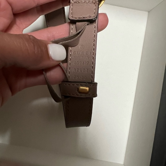 Authentic Gucci belt-dusty rose (beige nude) size 75 - Picture 3 of 5